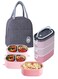 304 Stainless Steel Three Layer Insulated Lunch Box Bento Box Lunch Box Food Container With Insulation Bag 1900ml