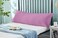 Home Hotel Linen Long Body Pillow 1pc, Fabric: 100% Polyester 85 GSM Microfiber 1 cm Stripe Super Soft (Baby Pink)