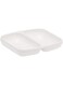 Verona Divided Dish, White, 8 cm, Rectangular, Melamine