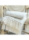 Knitted Blanket Fabric White 127 x 170cm