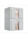 Large Clothes Stackable Organizer Bins, Clothes Storage Box Containers for Bedroom, Living Room, Nursery (100L)