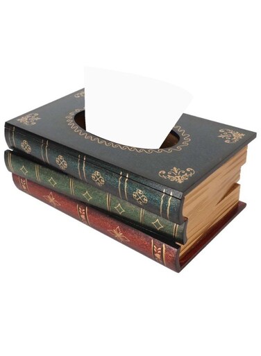 Tissue Dispenser Decorative Retro Environmentally Friendly Hand Painted Textured for napkin Holder