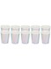 20pcs Party Paper Cups Elegant Decoration Gold Silver Tones Festival Birthday Picnic Use Compostable Recyclable Juice Cup for Party Coffee Tea (Silver)
