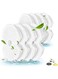 Xspring Cat Water Fountain Replacement Filters, 10pcs Stainless Steel Cat Water Fountain Replacement Filters, Eco-friendly Non-toxic, 3 Premium Filtration, Provides Supply for 4-8 Months