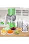 Vegetable Grater and Slicer &ndash; Manual Drum Cutter with Handle, Stainless Steel Blades