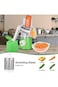 Vegetable Grater and Slicer &ndash; Manual Drum Cutter with Handle, Stainless Steel Blades