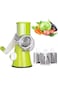 Vegetable Grater and Slicer &ndash; Manual Drum Cutter with Handle, Stainless Steel Blades