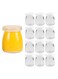 12PCS Yoghurt Jars pudding Jar with Lid Glass Container With Lid For Milk Jams Jelly Mousse Yogurt Making 100ml