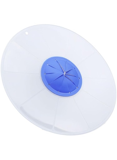Luqeeg Mixer Splatter Guard, 30cm Mixing Bowl Splatter Cover, Silicone Transparent Mixer Anti Splash Cover PP Silicone Anti Splash Cover for Home Kitchen Baking Cooking