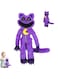 LEGQYJK Smiling Critters Plush Toy, Plush Toy for Children, Smiling Critters Plush Toy, Catnap Plush Toy Favourite Gifts for Children Birthday Party (Light Purple)