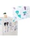 QUEENADA PEVA Refrigerator Dust-Proof Cover - Washing Machine Waterproof Cover with Storage Pockets Bags Multi-Purpose Top Covers for Home and Kitchen(Leaf)