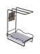 Dishcloth rack Kitchen drain rack Perforation-free countertop wall hanging sponge towel kitchen supplies storage rack.