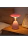 Mushroom LED Table Lamp, Touch Dimmable USB Rechargeable Night Light for Bedroom &amp; Living Room