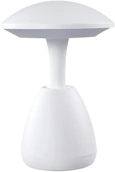 Mushroom LED Table Lamp, Touch Dimmable USB Rechargeable Night Light for Bedroom &amp; Living Room