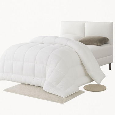 Linen Klub Anti Microbial Quilt - Outer Cover: 100% Microfiber w/ Anti Microbial Treatment , Filling: 200gsm Soft Fibersheet
