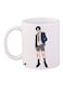 Animated Boy Printed Coffee Mug White/Blue/Grey