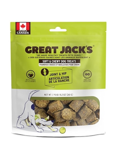 Great Jack's Soft &amp; Chewy Treats Joint and Hip for Dog 261g