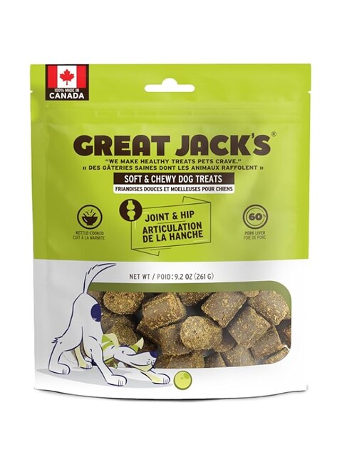 Great Jack&#39;s Soft &amp; Chewy Treats Joint and Hip for Dog 261g