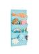 4basix Soft Fabric Wall Mounting Hanging Storage with 4 Pockets, Over The Door Hanging Storage Organizer (Green)