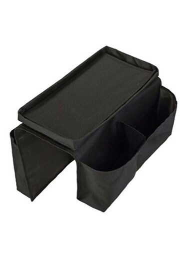 Armrest Organizer With 6 Pockets Black