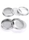 KASTWAVE 4-Pack Stainless Steel Sprouting Jar Lids - Mesh Strainer Kit for Wide Mouth Mason Jars, Perfect for Home Germination of Organic Sprouts