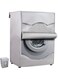 Washer/Dryer Cover,Washine Machine Cover for Waterproof and dustproof thickening Front-Loading Machine (silver)