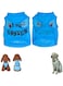 PETSARY Cotton Dog Tee Shirt Sleeveless Vest Apparel   I Have Issues Printed Summer Lightweight Pet T-Shirts   Soft Costume Outfit for Recovery Suit   Chihuahua Yorkies Bulldog Clothes (Large, Blue)