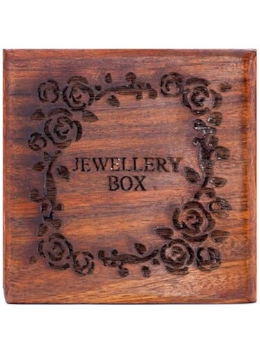 SOGRA Wooden Jewellery Box Hand-Crafted Kashmiri Wooden Elegance Jewellery box   Jewellery box   Exquisite Jewel Organizer for Women (3 x 3 x 3 Inch)