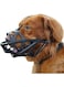 Dog Muzzle, Soft Basket Muzzle for Medium Large Sized Dog Labrador Golden Shepherds, Dog Mouth Guard for Biting Chewing Scavenging, Allow Drinking and Eating (Black, S)