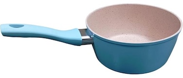 Granite Non-Stick Milk Pan &acirc;&euro;&ldquo; 16 cm/1.5 Litre Saucepan &acirc;&euro;&ldquo; Pouring Spout with Ergonomic Handle - Tea Pan Saucepan Milk Pot &acirc;&euro;&ldquo; Ideal as Coffee pot, Tea pot, Cawa Milk pot &amp; Small Saucepan