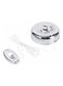 6-Piece Retractable Clothes Line Silver 10 x 10 x 6cm