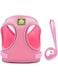 ANTOLE Pink Cat Harness and Lead Set,Adjustable Reflective Stripe Cat Kitten Walking Vest with Leash Cat Collar,Escape Proof Soft Mesh Vest Harness and Lead for Small Medium Cats Pets Walking (L)