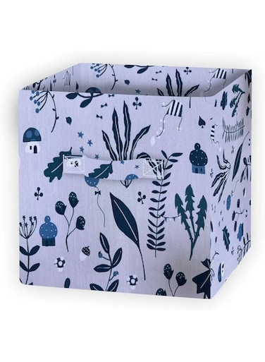 Somer Field - 01 Piece, Storage Box Fabric Foldable Storage Cube Boxes (Size 30x30x30 Cm) with Handle - Ideal for Home, Office and Every Day Use - Best Buy (Model 01)