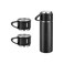 500ml Stainless Steel Thermo Flask with 2 Cups &ndash; Double Wall Vacuum Insulated Bottle for Ho
