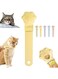 NALACAL Cat Strip Feeder, Cat Strip Happy Spoon, Pet Food Mixing Spoon, Multi Functional Pet Spoons, Cat Strip Squeeze Spoon, Cat Wet Treat Squeeze Spoon, Lickable Treat Feeding Dispenser, Yellow