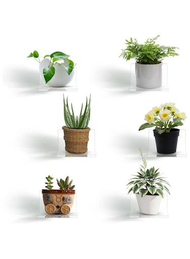 Yulejo Acrylic Floating Shelves Set Acrylic Small Wall Shelf Wall Mounted Shelf Bathroom Wall Drilling Organizer Adhesive Display Shelf for Bedroom Gaming Room Living Room Office (12 Pack,3 x 3 Inch)