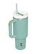 Stainless Steel Vacuum Insulated Tumblers, 1.2L / 40oz - Double Walled Vacuum Flask, Insulated Tumbler with Straw, Travel Mug Cup for Water, Tea, Coffee and More (SEA GREEN)