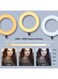 18 Inch Ring Light Tripod Mount with 3 Phone Bracket, LED Soft Ring Light with Remote Control