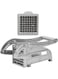 plplaaobo Potato Cutter, Vegetable Shredder Stainless Steel Non-Slip Handle, Easy To Clean Efficient Safe French Fry Cutter For Kitchens Fast Food Restaurants Silver 36/64 Hole Cutting Blades