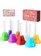 TantivyBo Hand Bells, 8 Note Musical Handbells Set with 10 Songbook Musical Toy Percussion Instrument for Toddlers Children Kids for Children's Day Family Activity School and Church (Classic Edition)