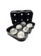 Shop1234 6-Piece Silicone Ice Cube Tray Black