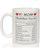 Breezy Valley Best Gifts Mom Birthday Gifts from Daughter Son - #1 Mom Coffee Mug Birthday Gifts for Moms Grandma &ndash; White, 11oz