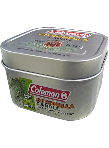 Coleman Scented Citronella Candle with Wooden Crackle Wick - 6 oz Tin