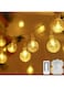 Festive Lights - LED Golden Balls Hanging Lights - Elegant LED Lighting for Eid &amp; Ramadan - Perfect for Home, Garden &amp; Festivals