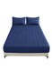 Waterproof Fitted Bedding Topper Set &acirc;&euro;&ldquo; 180 x 200 cm &acirc;&euro;&ldquo; Navy Blue &acirc;&euro;&ldquo; Mattress &amp; Pillow Protectors
