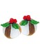 BOBBY CHRISTMAS CAT TOY PUDDING 6 x 7 cm, 3pcs