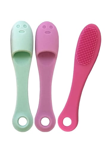SIMENA Silicone Finger Brush for Dogs Teeth, Finger Tooth Brush for Cats, Puppy Toothbrush for Pet Dental Care, Finger Brush Suitable for Small Breeds, Puppies and Cats (Pack of 3)
