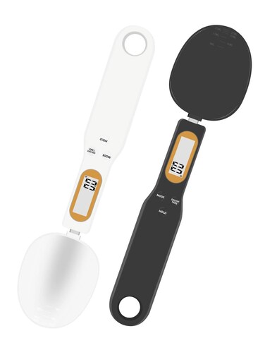 Spoon Scale, Electronic Food Scale 500g/0.1g Weighing for Grams and OZ, Digital Kitchen Scale with Handle Grip and Spout, Suitable for Coffee Power,Pills,Tea,Flour,Oil,Baking
