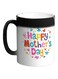 Happy Mother's Day Printed Colour Changing Coffee Mug Black