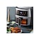 Digital Smart Air Fryer, 8L Large Capacity, LED Touch Display, Temp Control, Black &amp; Silve